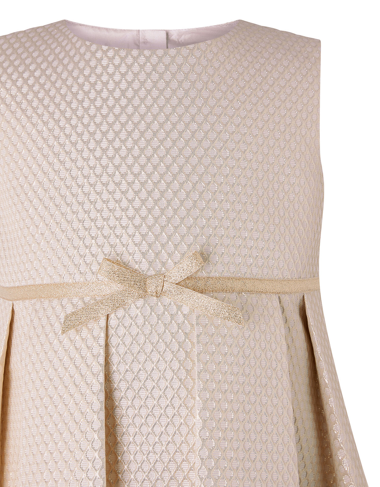 Baby Tilly Metallic Jacquard Dress Gold