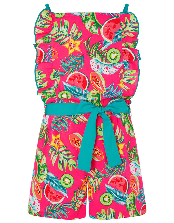 Inna Fruit Print Playsuit, Pink (PINK), large