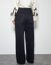 Ruby Wide Leg Jeans, Black (BLACK), large