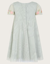 Baby Luna Embroidered Dress, Green (GREEN), large