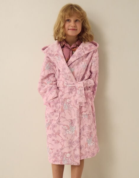Fairy Unicorn Print Dressing Gown, Pink (PINK), large