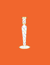 Anna and Nina Confetti Glass Candle Holder, , large