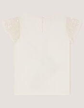 Sequin Bunny T-Shirt, Ivory (IVORY), large