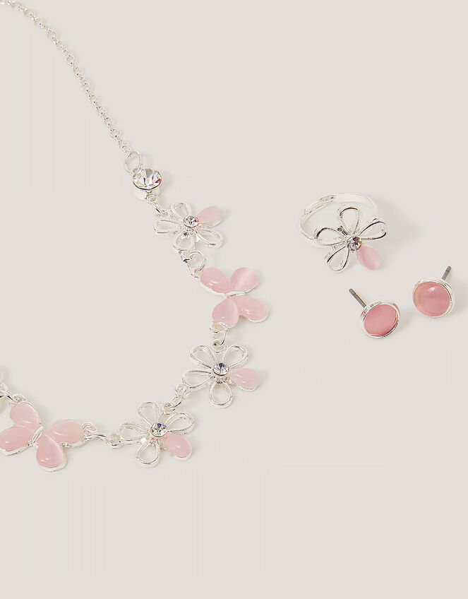 Floral Butterfly Jewelry Set, , large