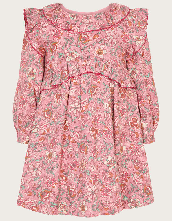 Baby Floral Print Dress, Pink (PINK), large