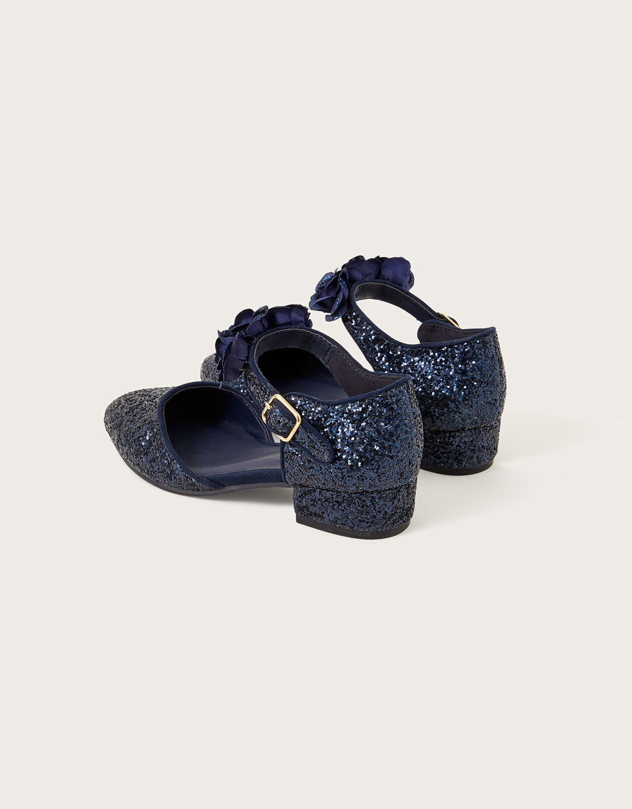 Corsage Glitter Heels Blue