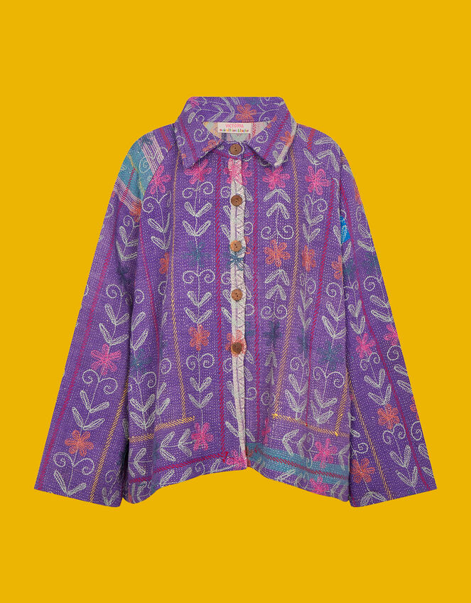 La Galeria Elefante Gypsy Jacket, Purple (PURPLE), large