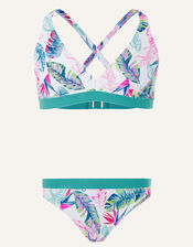 Palm Print Bikini Set, Ivory (IVORY), large