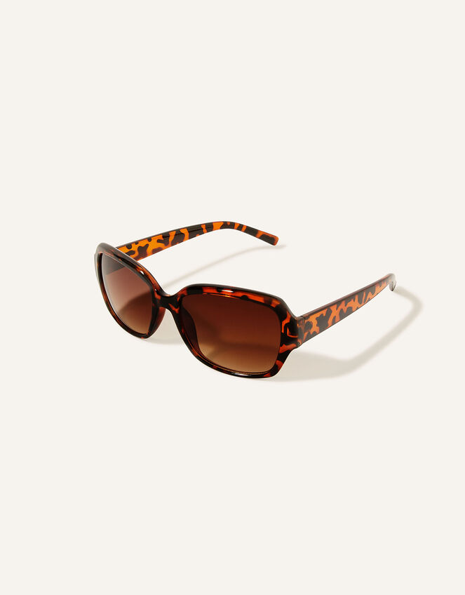 Wrap Tortoiseshell Sunglasses, , large