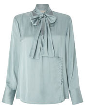 Sandi Wrap Blouse, Teal (DUCK EGG), large