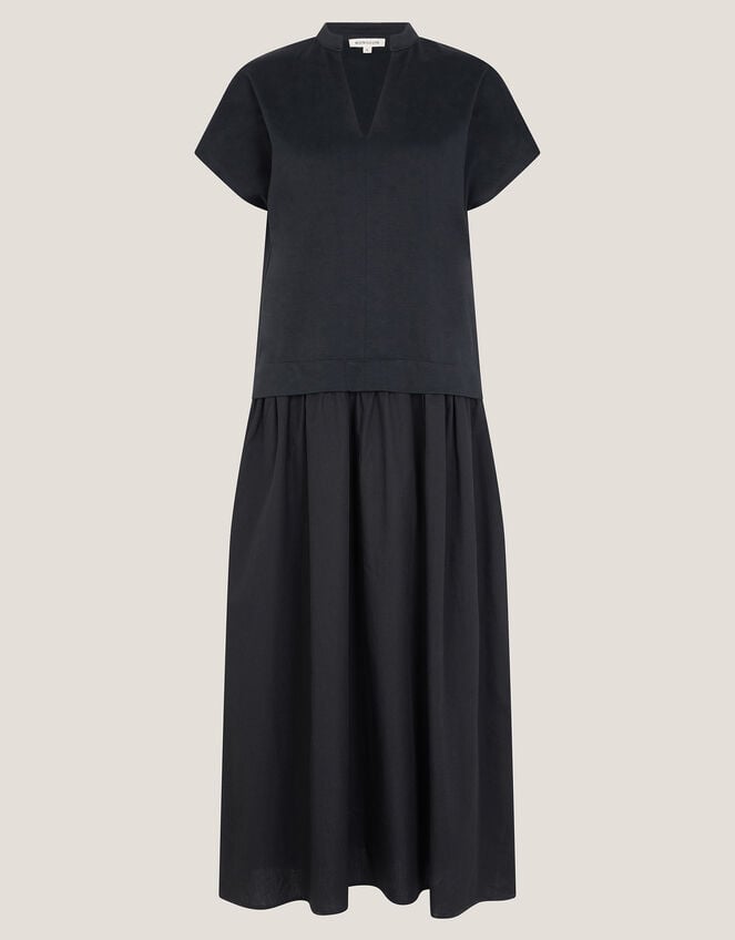 Felly Jersey Cap Sleeve Maxi Dress, Blue (NAVY), large