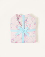 Ada Unicorn Flannel Pyjama Set, Pink (PINK), large