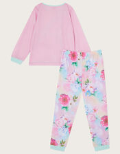 Rainbow Unicorn Pyjama Set, Pink (PINK), large