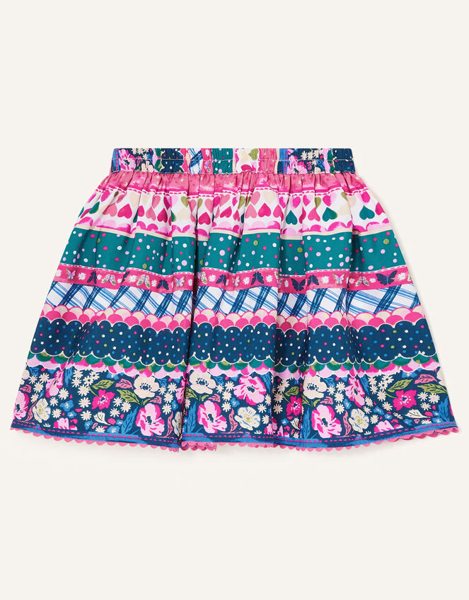 Multi Print Skirt, Teal (TEAL), large