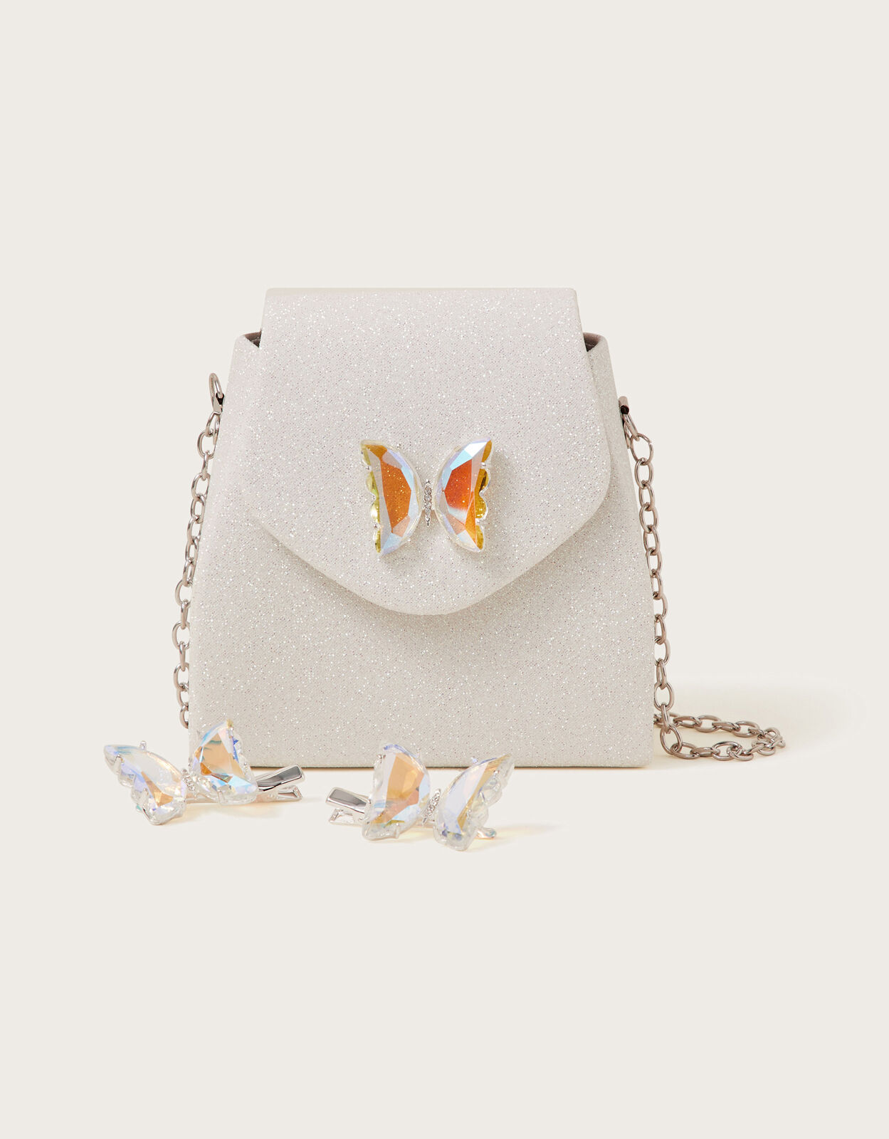 Large wristlet with butterfly applique deals
