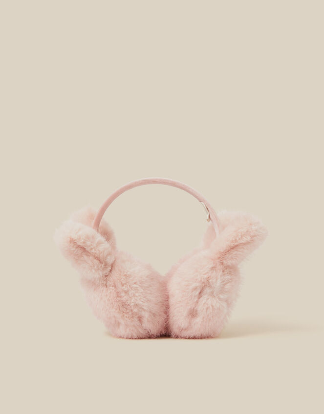 Fluffy Bunny Earmuffs, , large
