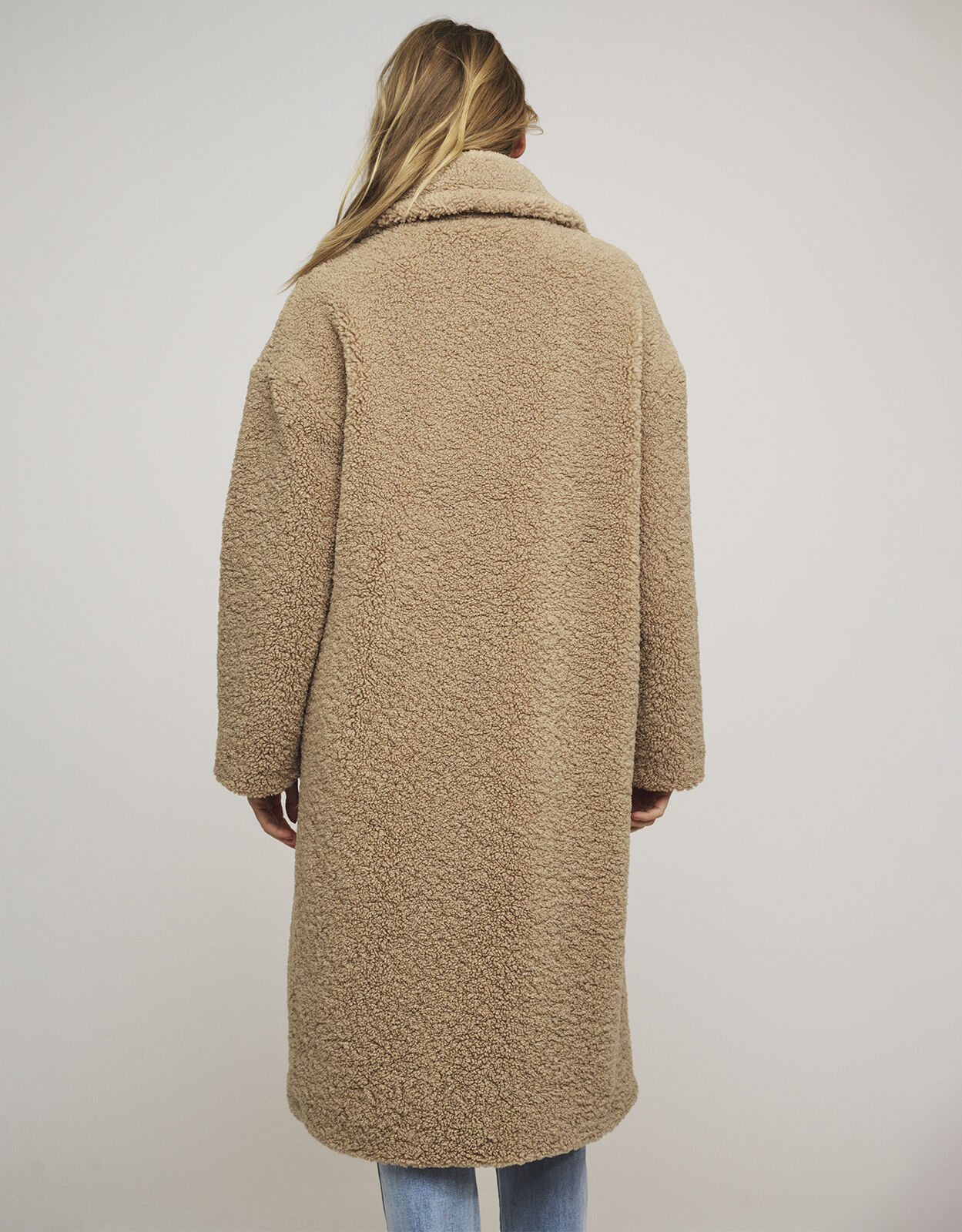 Rino and Pelle Teddy Double Breasted Coat Camel
