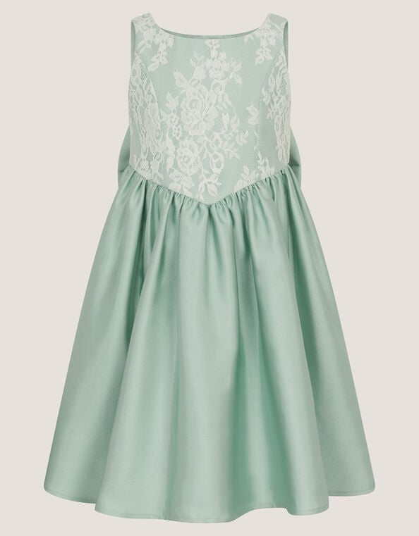Juno Lace Bodice Party Dress, Green (SAGE), large