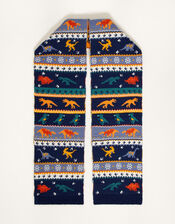 Corey Dino Fair Isle Scarf, , large
