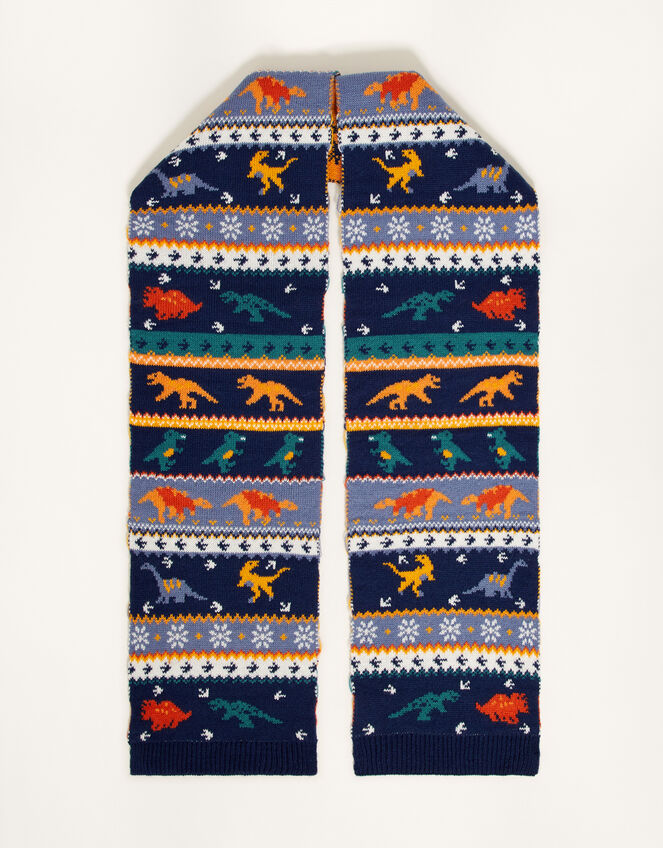 Corey Dino Fair Isle Scarf, , large