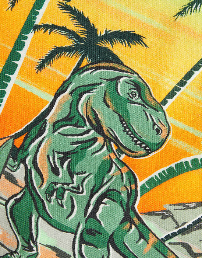 Dinosaur Surf T-Shirt, Green (GREEN), large