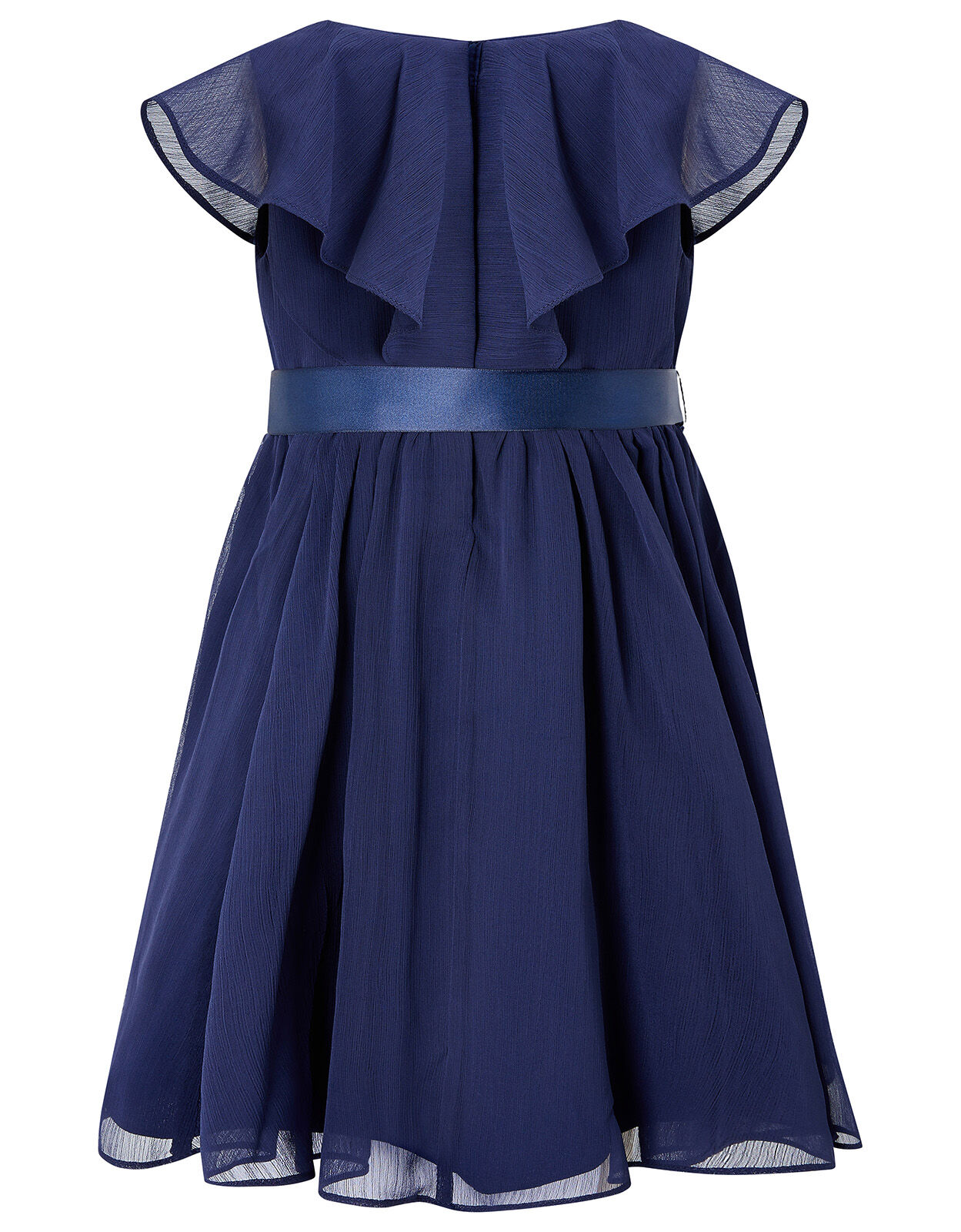 Baby Sequin Cape Dress in Recycled Fabric Blue