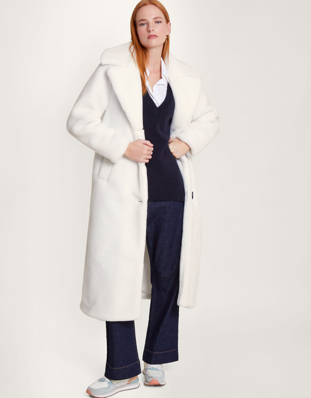 Ivory sales teddy coat