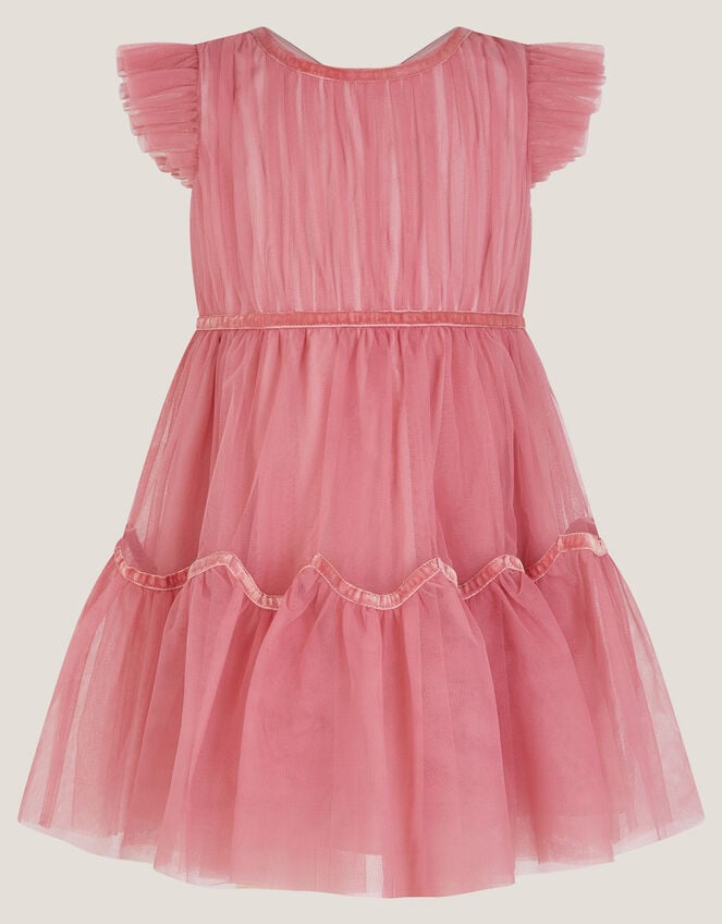 Baby Charlize Tulle Party Dress, Pink (DUSKY PINK), large