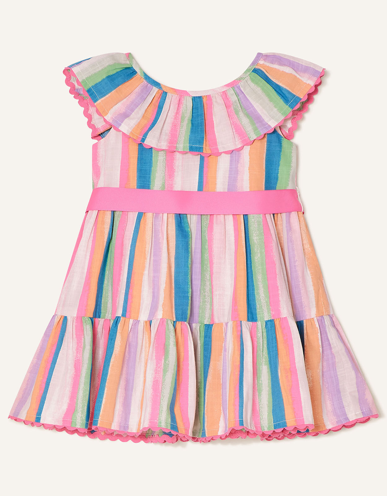 Monsoon ribbon stripe dress outlet