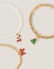 3-Pack Christmas Bracelets, , large