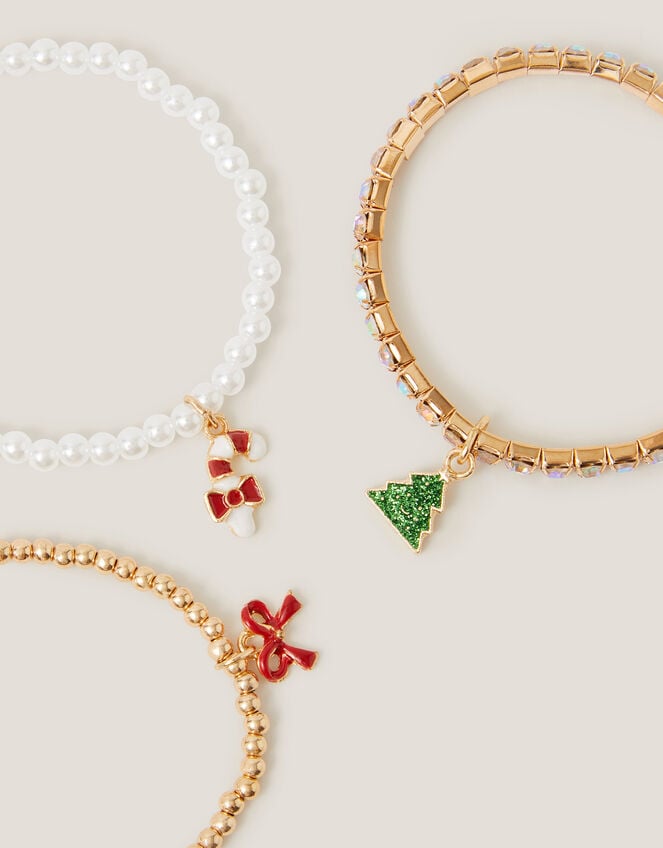 3-Pack Christmas Bracelets, , large