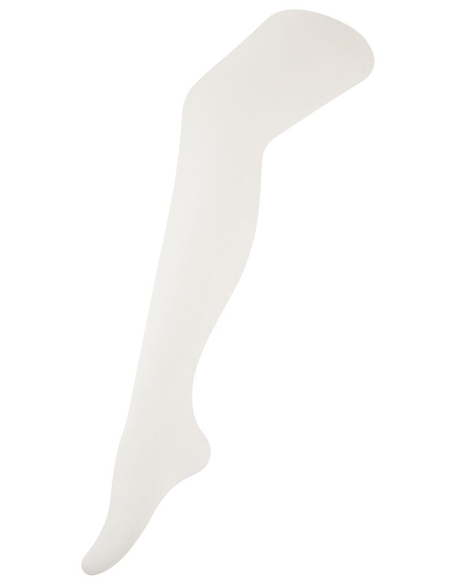 Diamond Butterfly Plush Tights, Ivory (IVORY), large