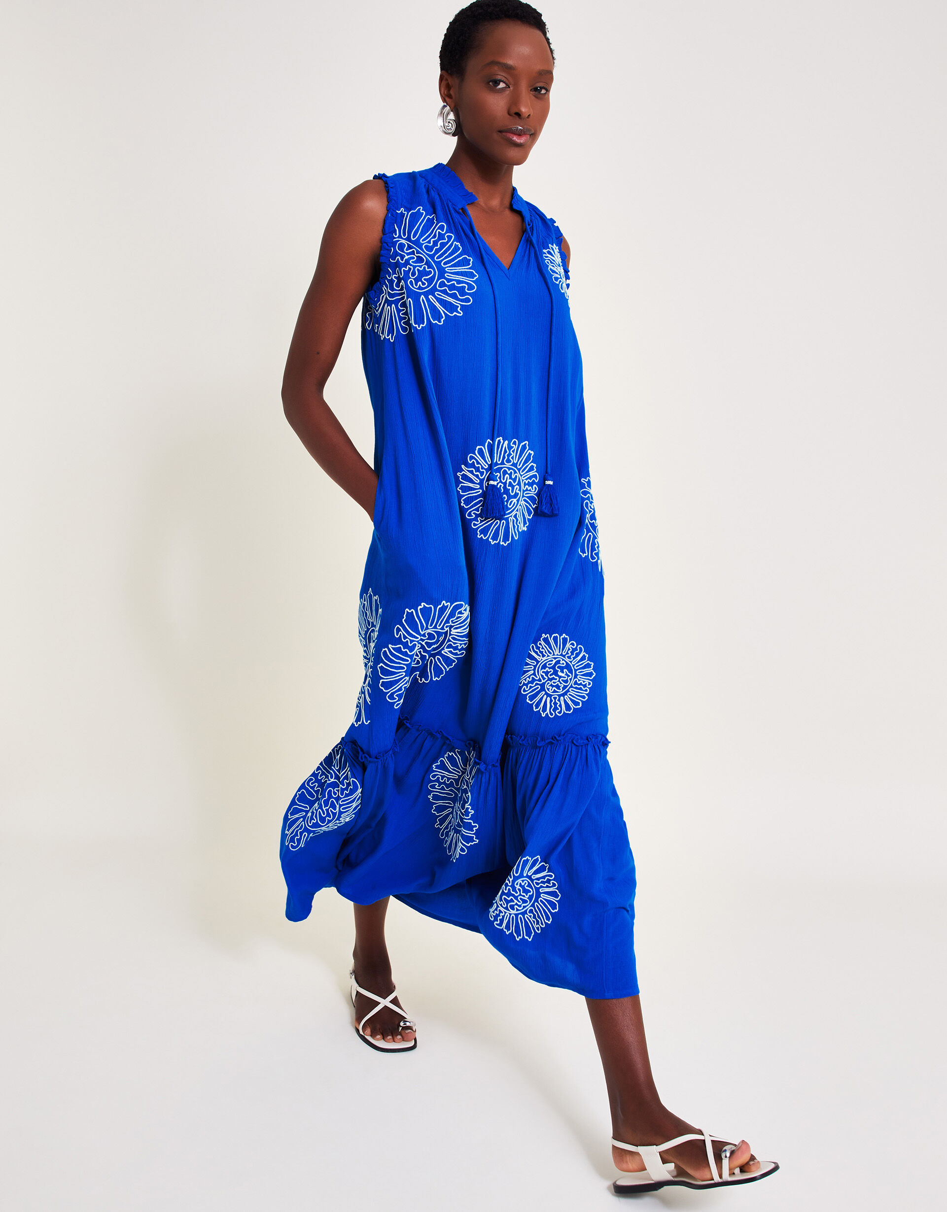 Monsoon cobalt blue dress 2025