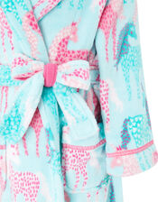 Chunky Unicorn Robe with Recycled Fabric, Blue (AQUA), large