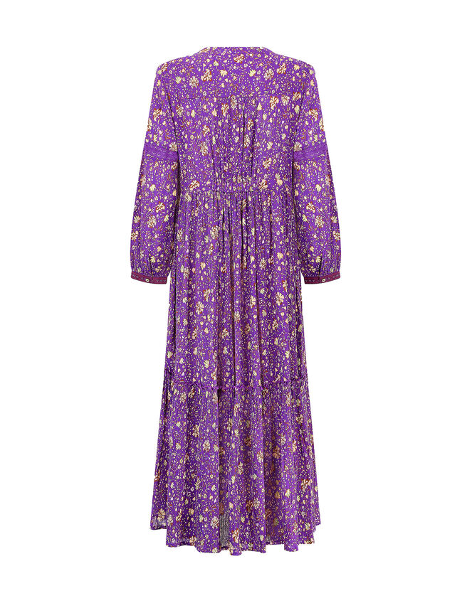 East Lana Crinkle Print Dress, Purple (PURPLE), large