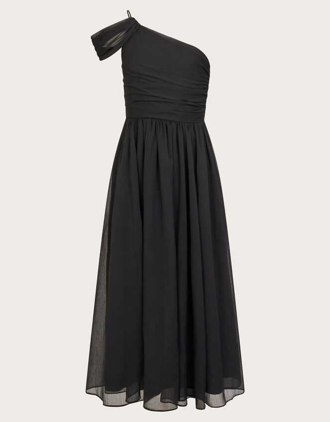 Texas One-Shoulder Prom Dress, Black (BLACK), large