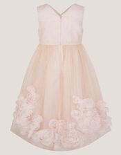 Glinda Appliqu&eacute; Glitter Party Dress, Pink (PINK), large