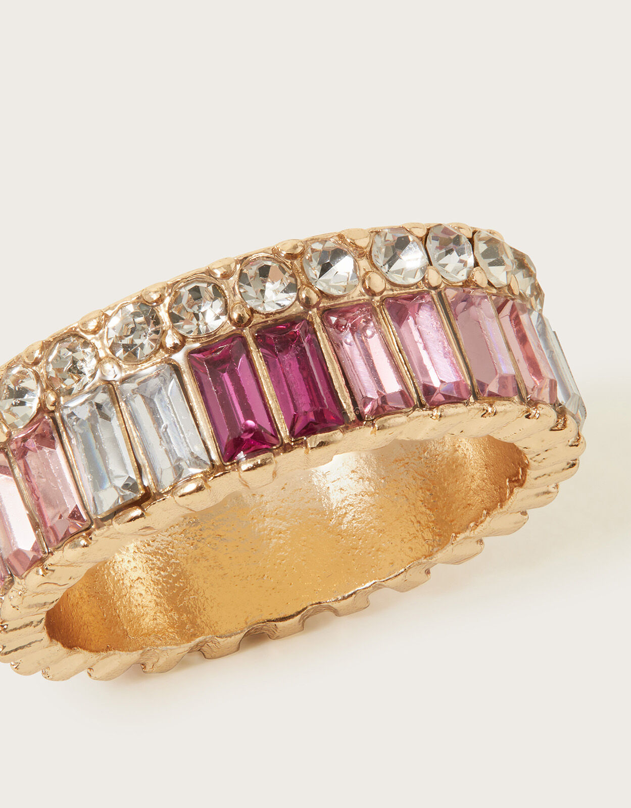 Gems gold ring top