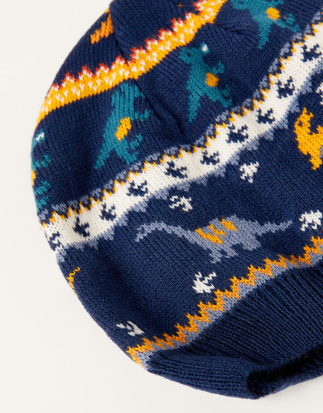 Corey Dinosaur Fair Isle Beanie, Multi (MULTI), large