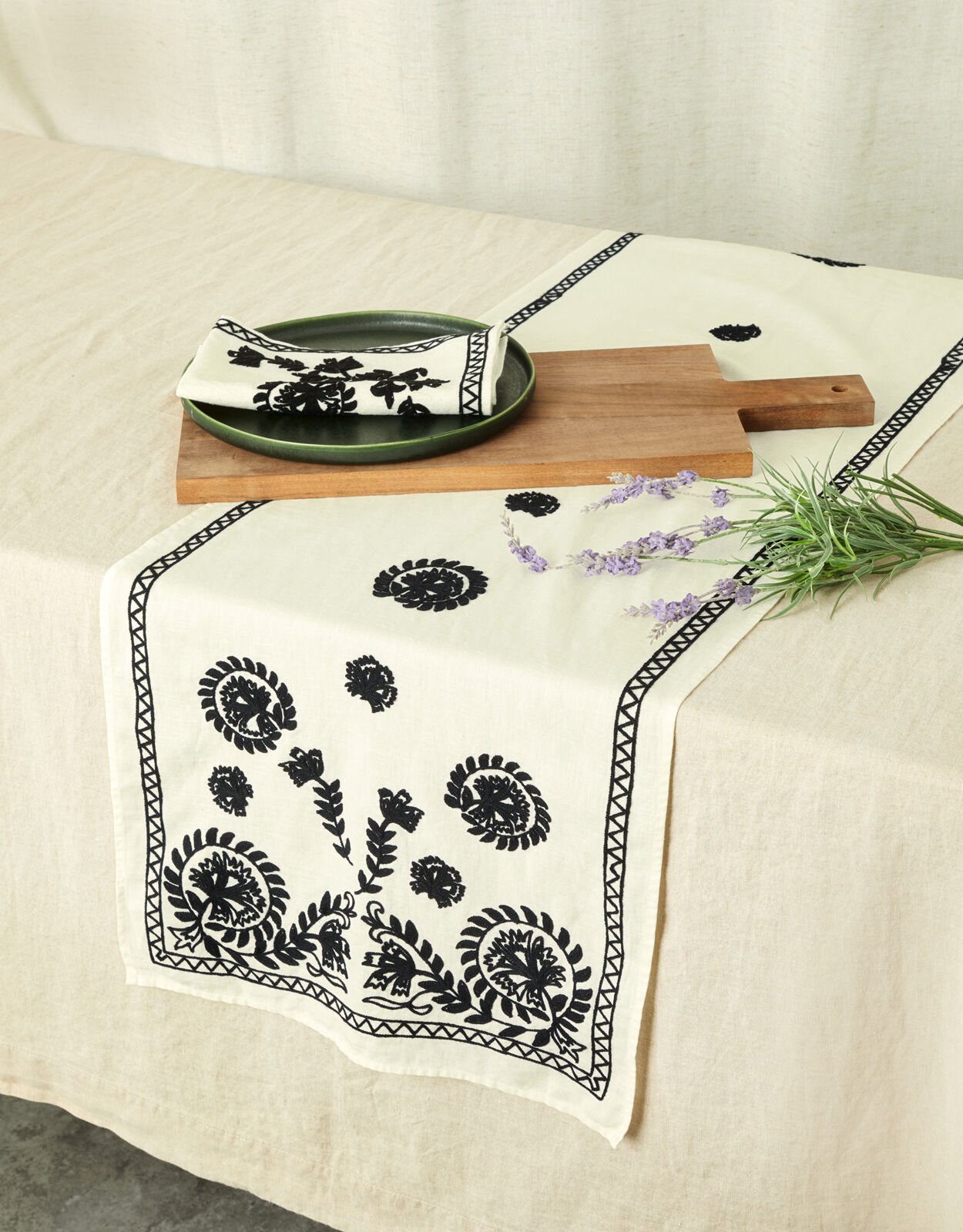 Embroidered table runner hotsell
