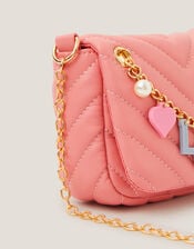 Love Charm Quilted Bag, Pink (PINK), large