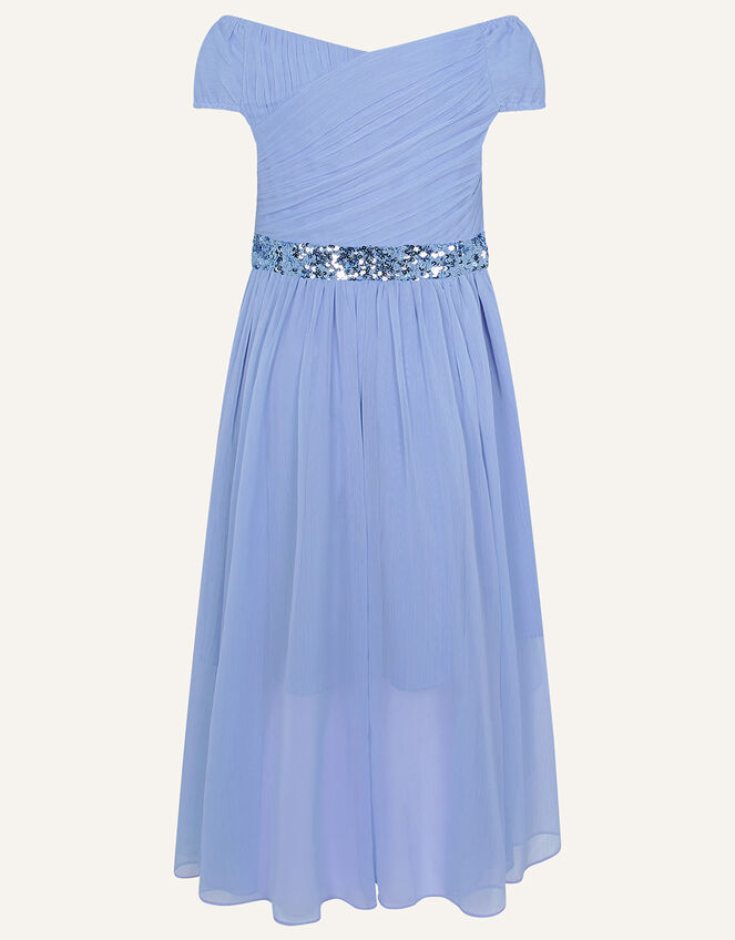 Abigail Bardot Prom Dress, Blue (BLUE), large