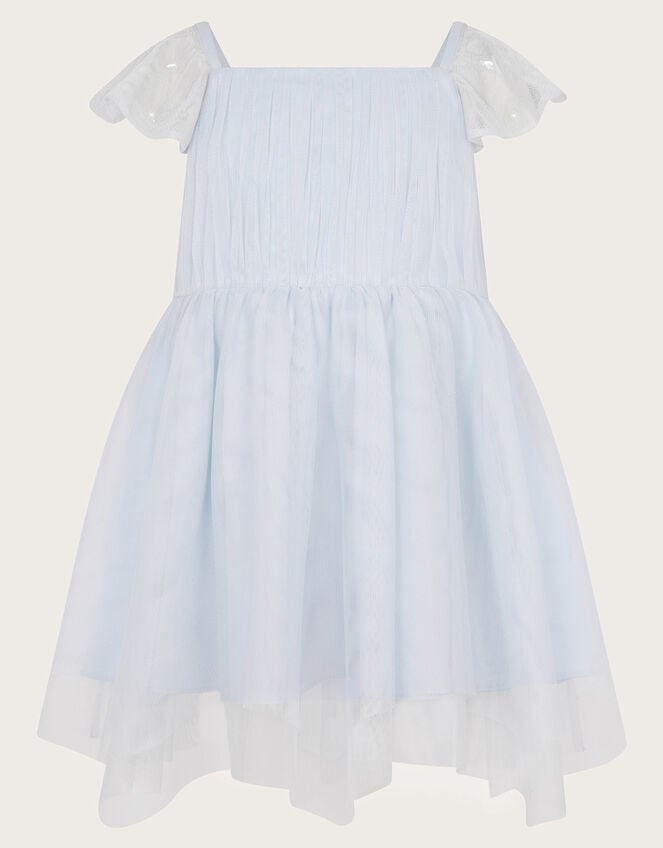 Baby Theodora Tulle Dress, Blue (BLUE), large
