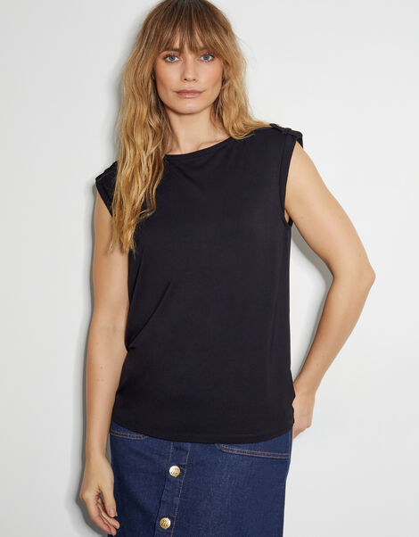 Uma Utility Jersey Tank Top, Black (BLACK), large