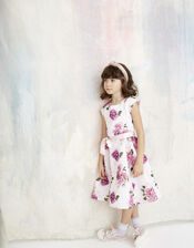 Deena Floral Scuba Dress, Pink (PINK), large