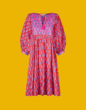 East Sasha Embroidered Floral Print Dress, Pink (PINK), large
