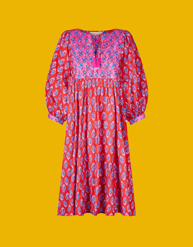 East Sasha Embroidered Floral Print Dress, Pink (PINK), large