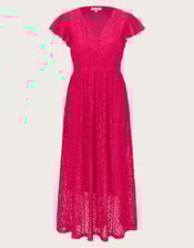 Lo Lace Jersey Dress, Pink (PINK), large