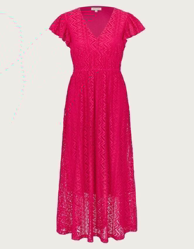 Lo Lace Jersey Dress, Pink (PINK), large