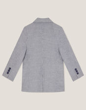 Pinstripe Cotton Blazer, Blue (BLUE), large